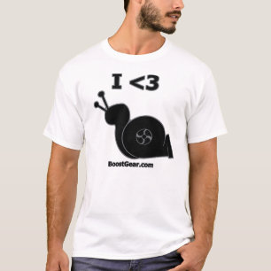 Camiseta I caracol de Turbo del corazón por BoostGear.com