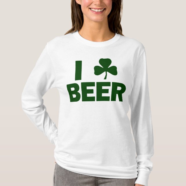 Camiseta I cerveza del trébol (Anverso)