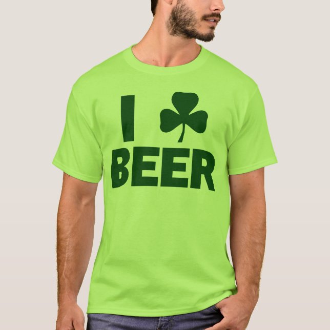 Camiseta I cerveza del trébol (Anverso)