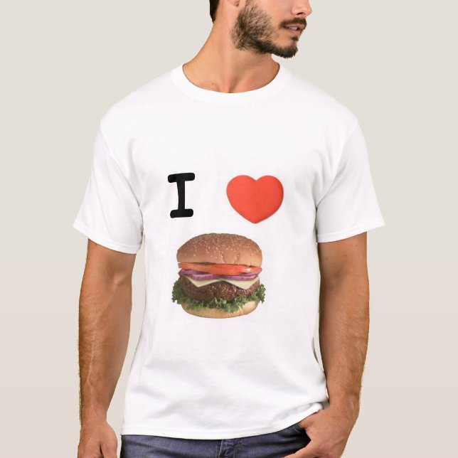 CAMISETA I CHEESEBURGERS DEL CORAZÓN (Anverso)