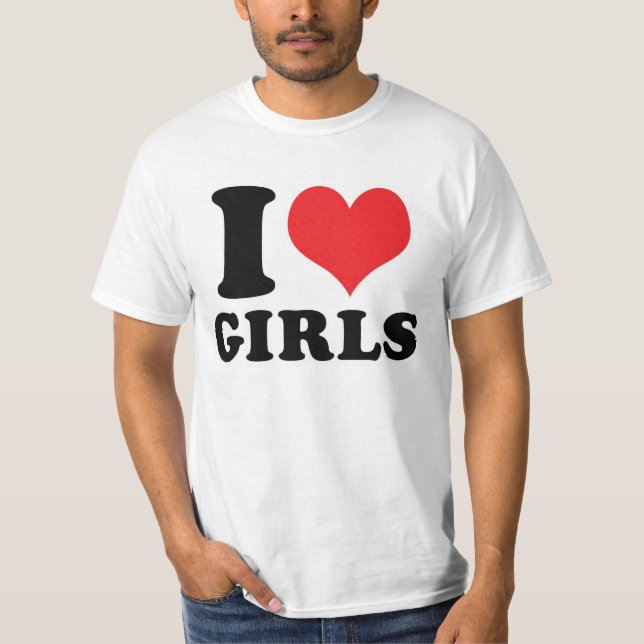 Camiseta I chicas del corazón/del amor (Anverso)