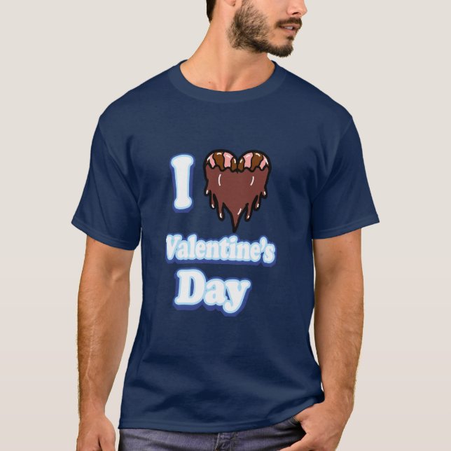 Camiseta I chocolate dipped bacon heart Valentine's Day  (Anverso)