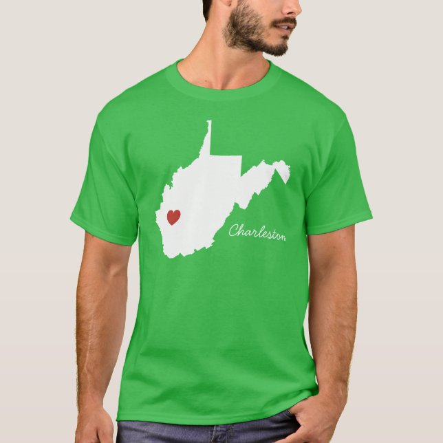 Camiseta I ciudad del oeste del personalizable de Virginia (Anverso)