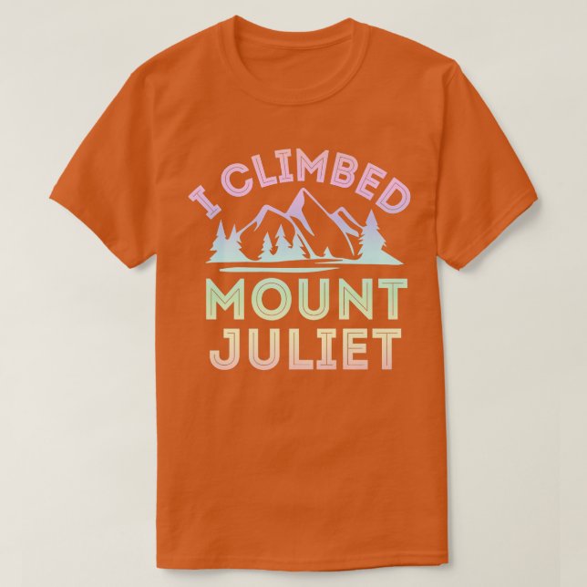 Camiseta I Climbing Premium de Montaña Monte Juliet (Diseño del anverso)