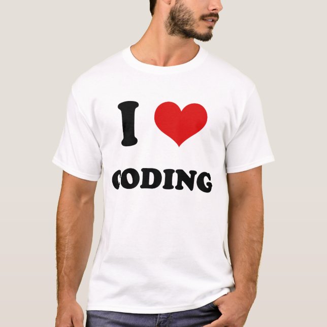 Camiseta I codificación del amor del corazón I (Anverso)