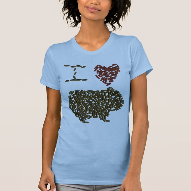 Camiseta I conejillo de Indias del corazón (Anverso)