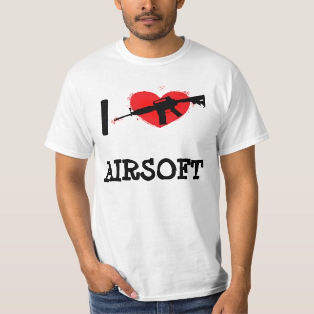 Camiseta I corazón Airsoft (Anverso)