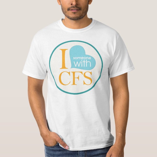 Camiseta I {corazón} alguien con el CFS (Anverso)