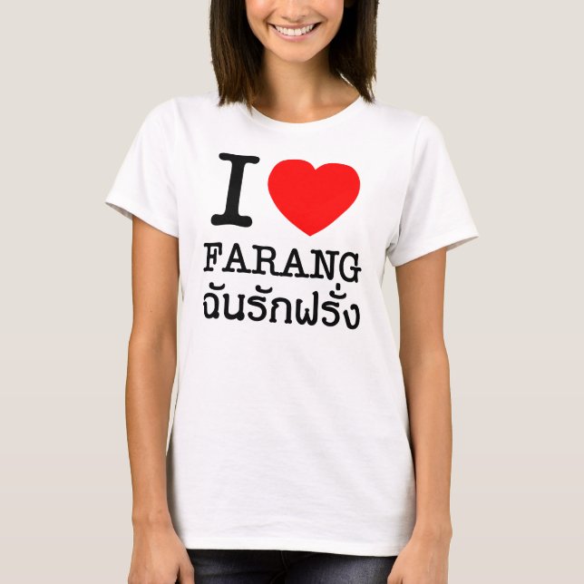 Camiseta I corazón (amor) Farang (Anverso)