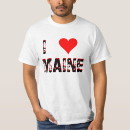 Camiseta I corazón (amor) Maine
