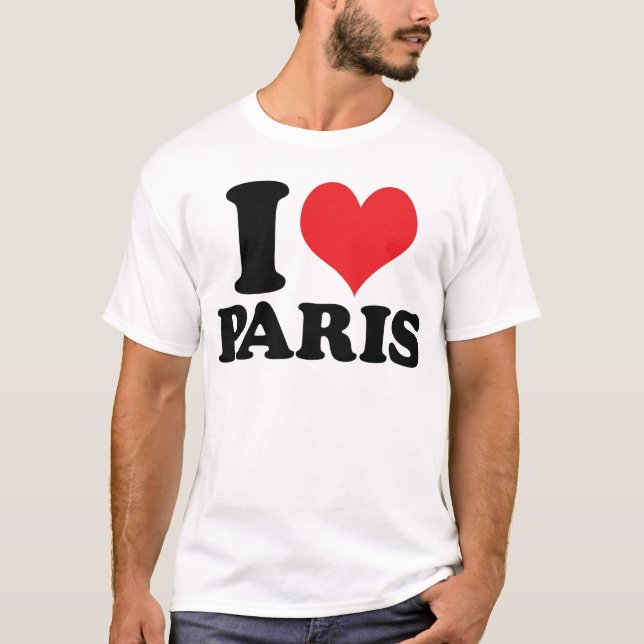 Camiseta I corazón/amor París (Anverso)