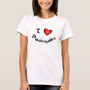 Camiseta I corazón - amor Poochons