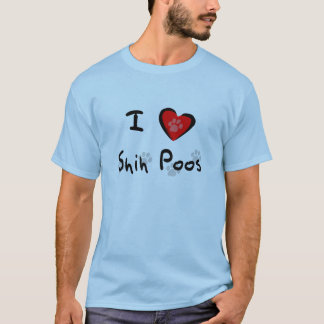 Camiseta I corazón - amor Shih Poos