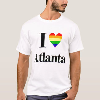 Camiseta I corazón Atlanta Georgia del gay
