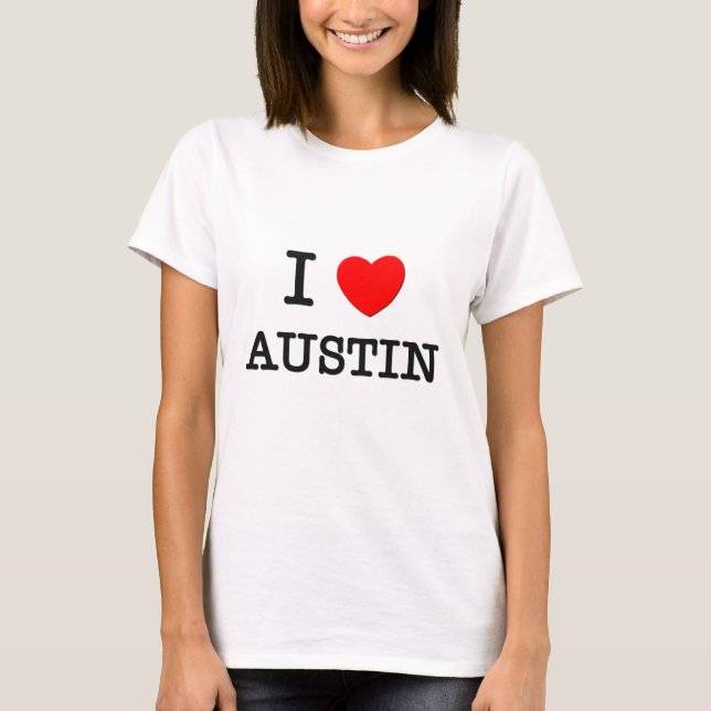 Camiseta I corazón AUSTIN (Anverso)