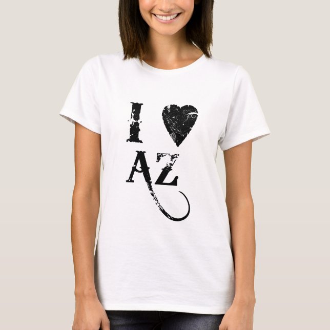 Camiseta I corazón AZ (Anverso)