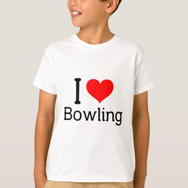 Camiseta I (corazón) Bowling (Anverso)
