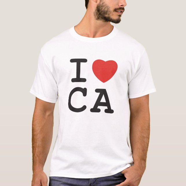 Camiseta I corazón CA (Anverso)