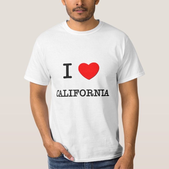CAMISETA I CORAZÓN CALIFORNIA (Anverso)