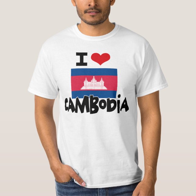 CAMISETA I CORAZÓN CAMBOYA (Anverso)