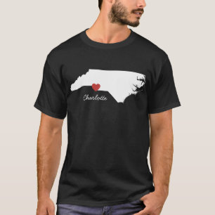 Camiseta I corazón Carolina del Norte - ciudad adaptable