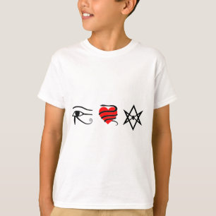 Camiseta I corazón (ceñido con una serpiente) Thelema