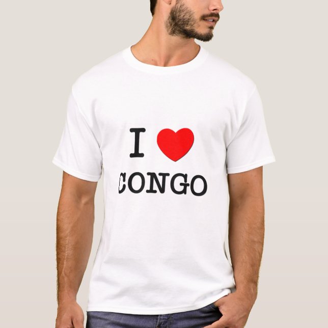 CAMISETA I CORAZÓN CONGO (Anverso)