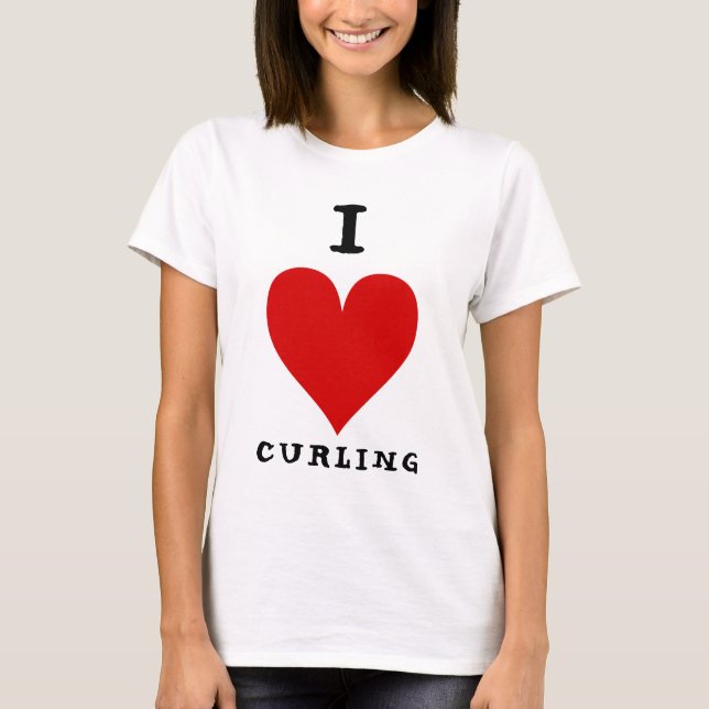 Camiseta I [CORAZÓN] Curling (Anverso)