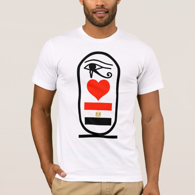 Camiseta I corazón Egipto (Anverso)