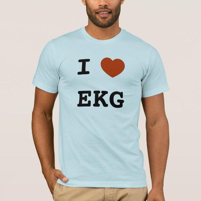 Camiseta I corazón EKG (Anverso)
