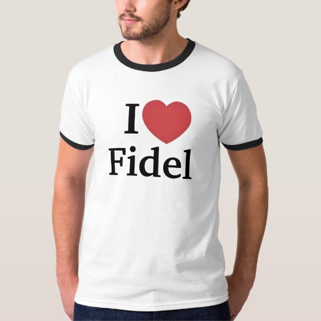 Camiseta I (corazón) Fidel (Anverso)
