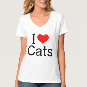 Camiseta I (corazón) Gatos