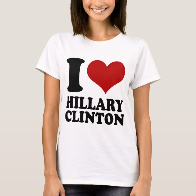 Camiseta I corazón Hillary Clinton (Anverso)