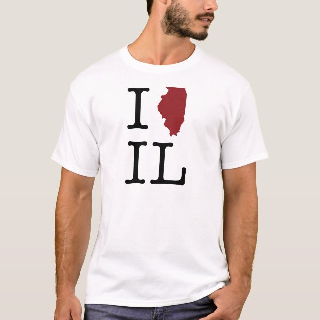 Camiseta I corazón Illinois (Anverso)