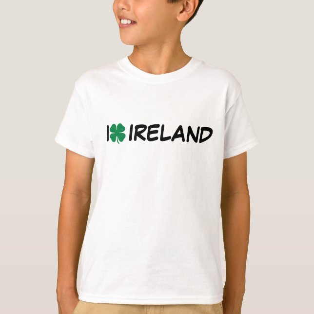 Camiseta I [corazón] Irlanda - trébol (Anverso)