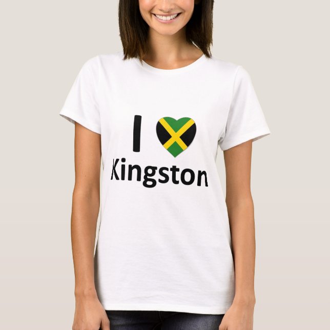Camiseta I corazón Kingston (Jamaica) (Anverso)