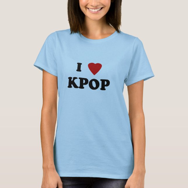 Camiseta I corazón Kpop (Anverso)