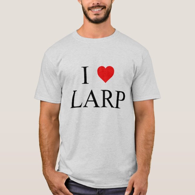 Camiseta I corazón LARP (Anverso)