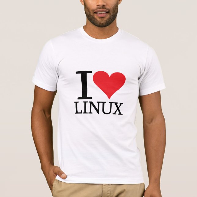 Camiseta I corazón Linux (Anverso)