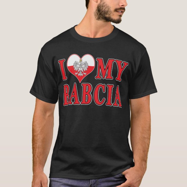 Camiseta I corazón mi Babcia (Anverso)