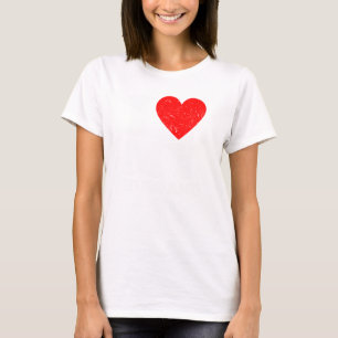 Camiseta I corazón mi Grunge del marido (texto blanco)