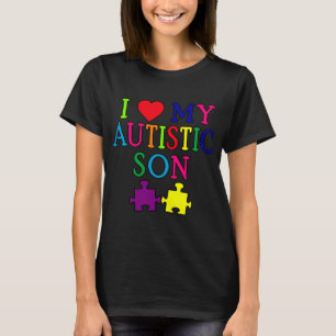 Camiseta I corazón mi hijo autístico