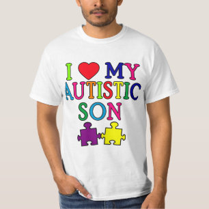 Camiseta I corazón mi hijo autístico
