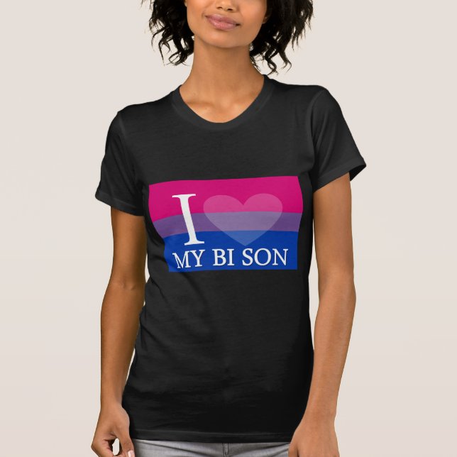 Camiseta I corazón mi hijo del BI (Anverso)