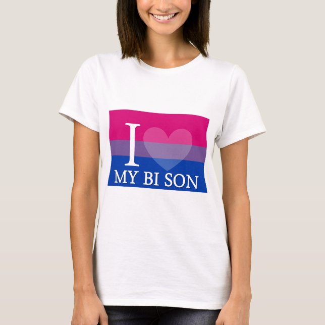 Camiseta I corazón mi hijo del BI (Anverso)