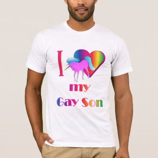 Camiseta I corazón mi hijo gay