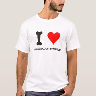 Camiseta I corazón mi labrador retriever