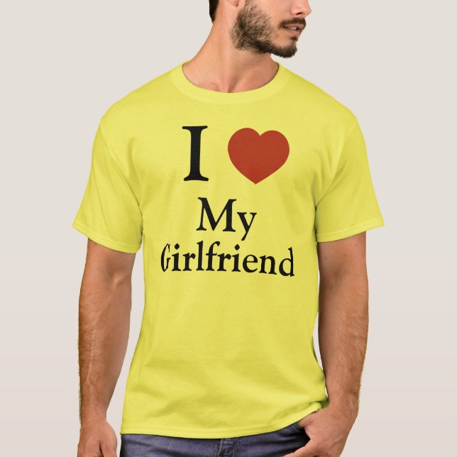 Camiseta I corazón mi novia (Anverso)