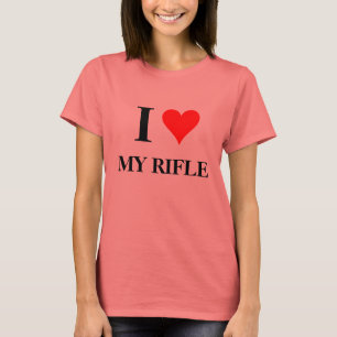 Camiseta I corazón mi rifle