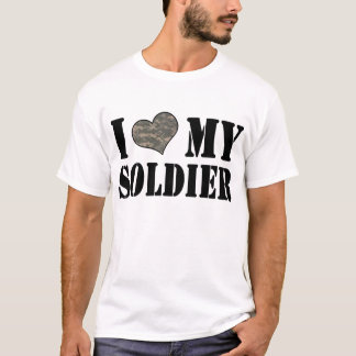 Camiseta I corazón mi soldado